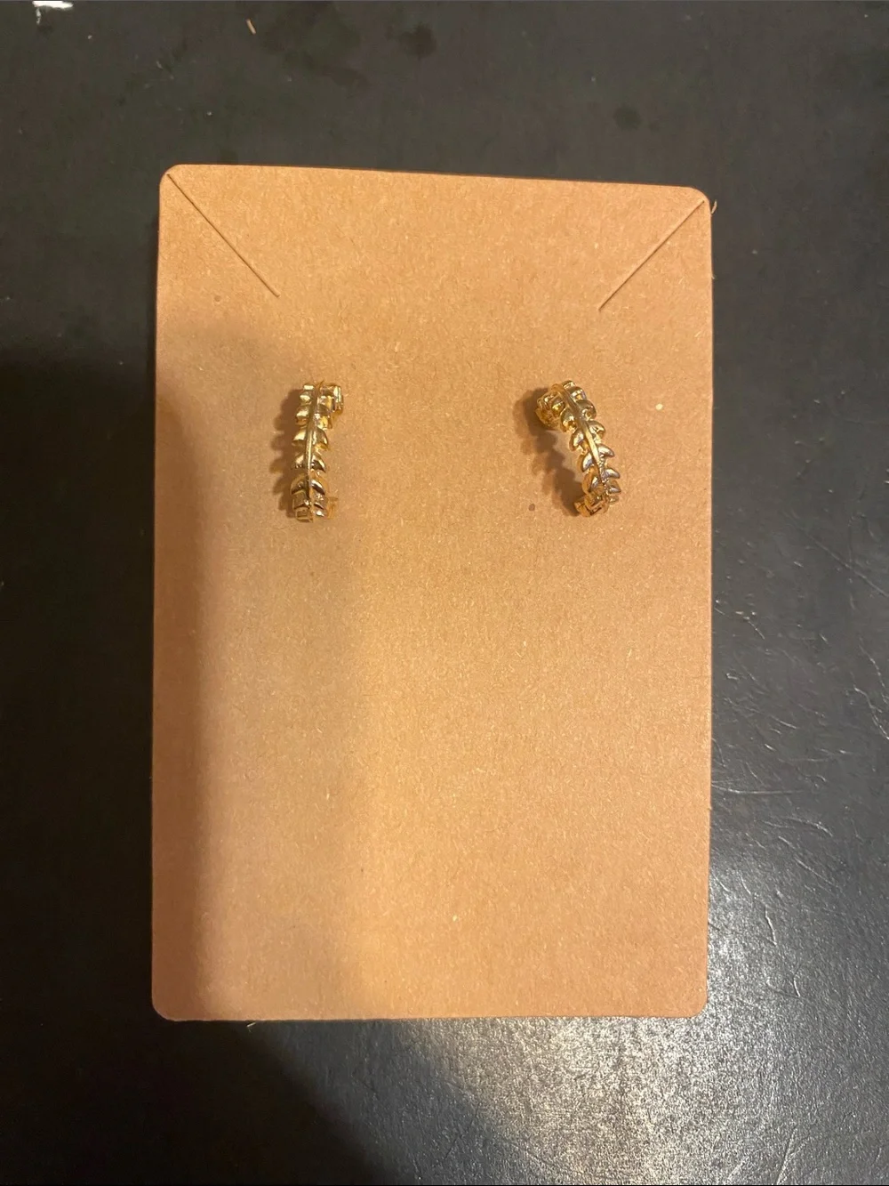 Fashion Jewelry Gold and Crystal Earring Set - 3 Pairs